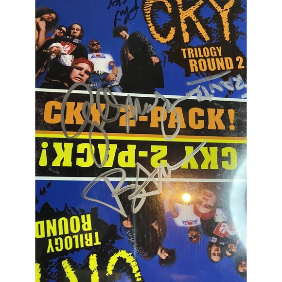 CKY 2-Pack Trilogy: Round 1 & 2 DVD, 2 Disc Set SIGNED BAM MARGERA + OTHERS - Picture 2 of 10